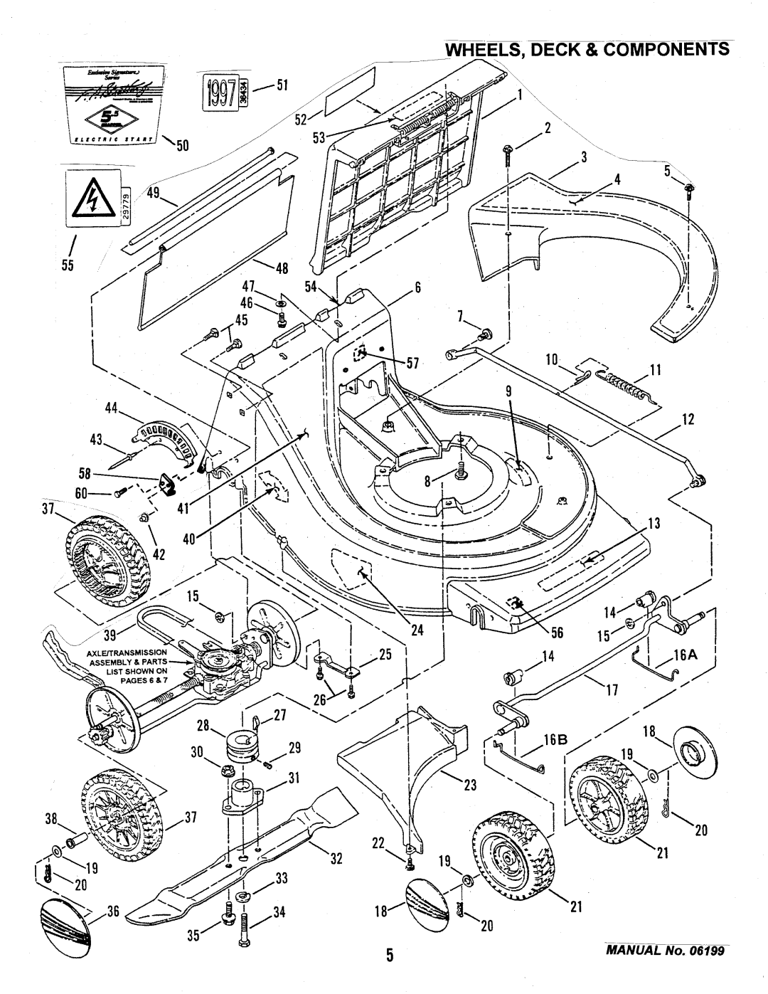 Snapper ELP21500VE, ELP21600E manual 