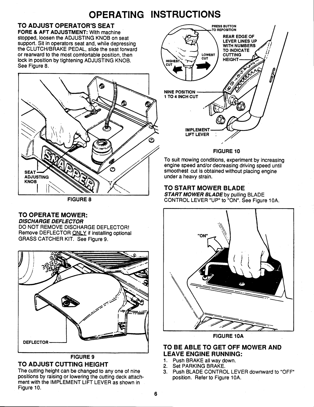 Snapper ELT125D331KV SERIES manual 