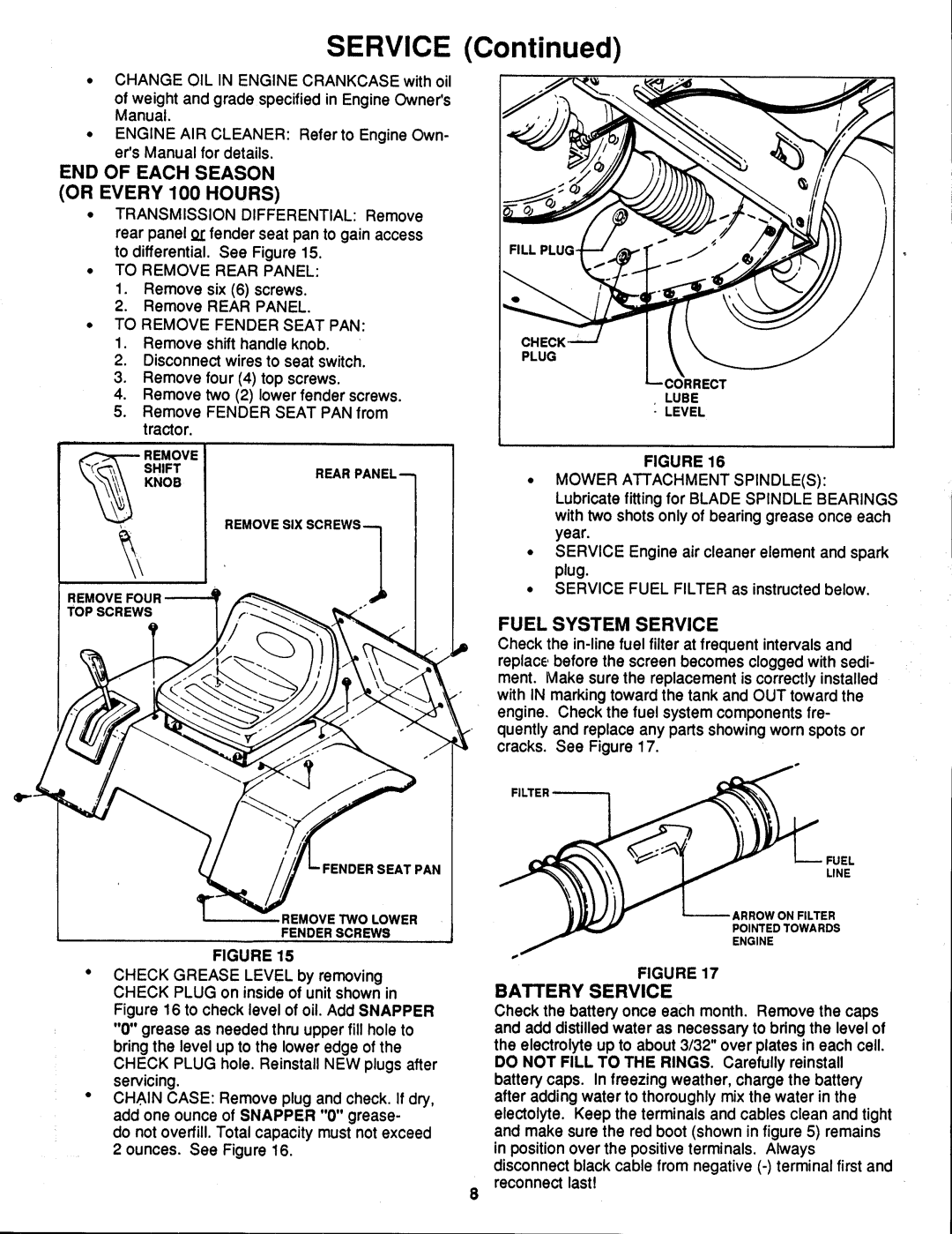 Snapper ELT125D331KV SERIES manual 