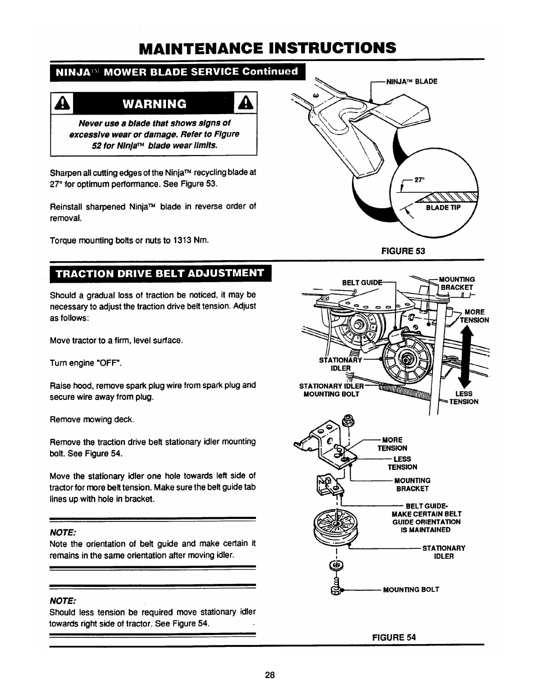 Snapper ELT125G33DB, ELT145H33DBV, ELT140H33DBV manual 