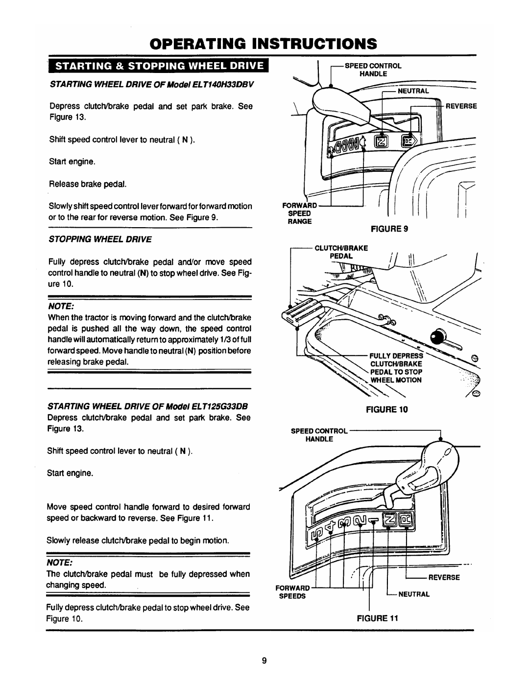 Snapper ELT145H33DBV, ELT125G33DB, ELT140H33DBV manual 