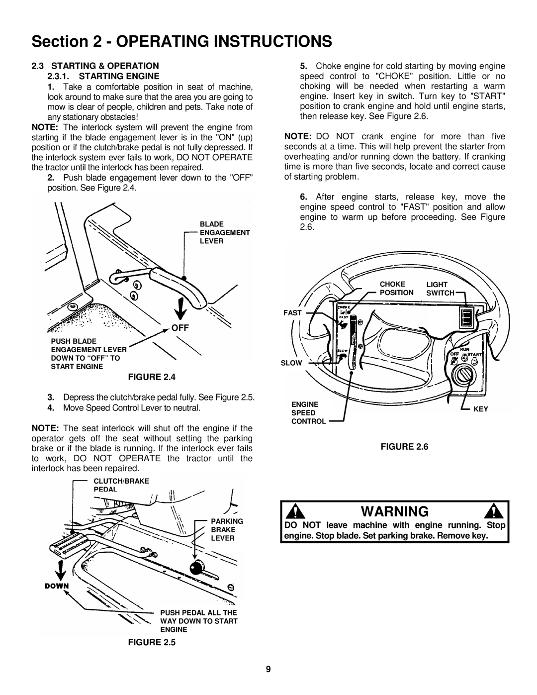 Snapper ELT145H33FBV important safety instructions Starting & Operation Starting Engine, Off 