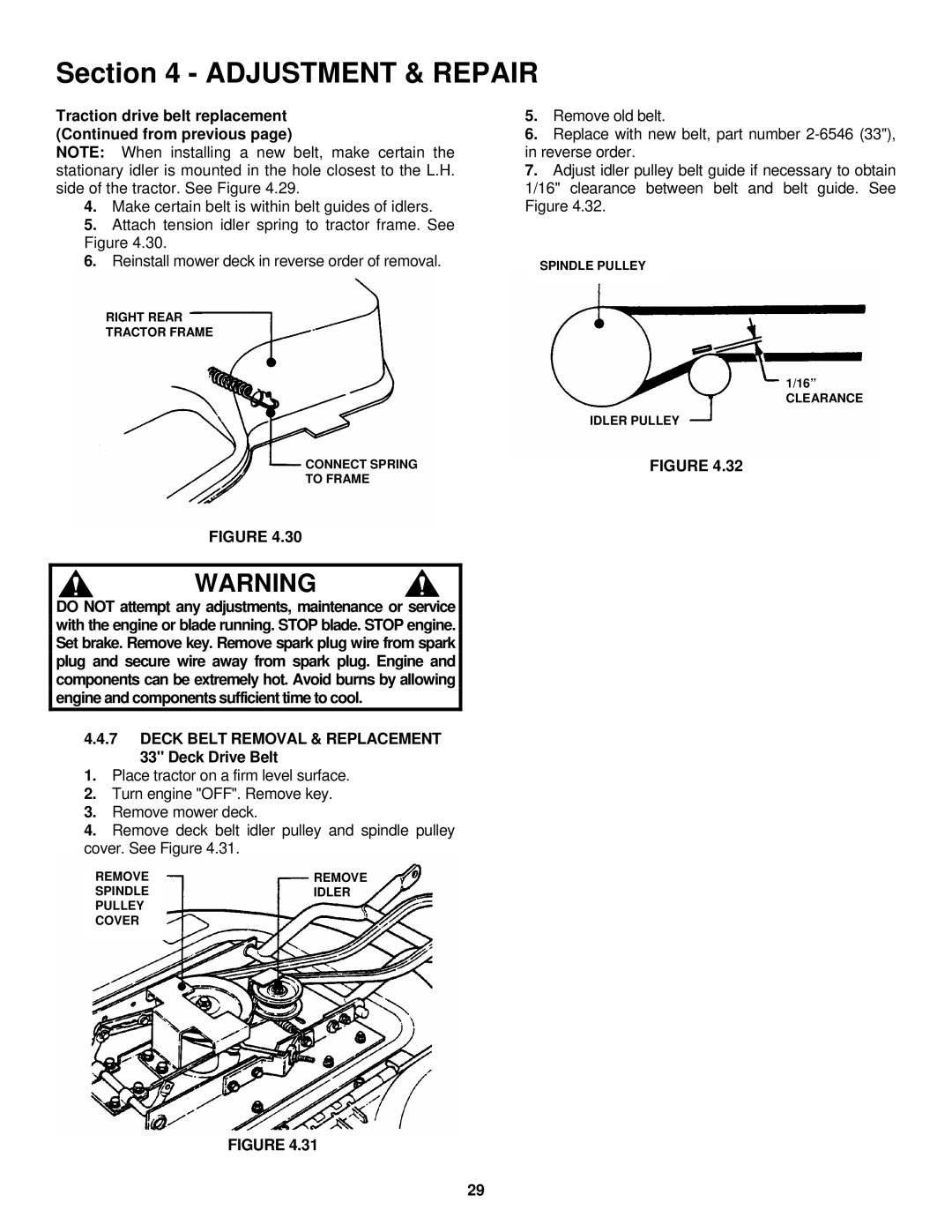 Snapper ELT180H33IBV Traction drive belt replacement from previous, Deck Belt Removal & Replacement, Deck Drive Belt 