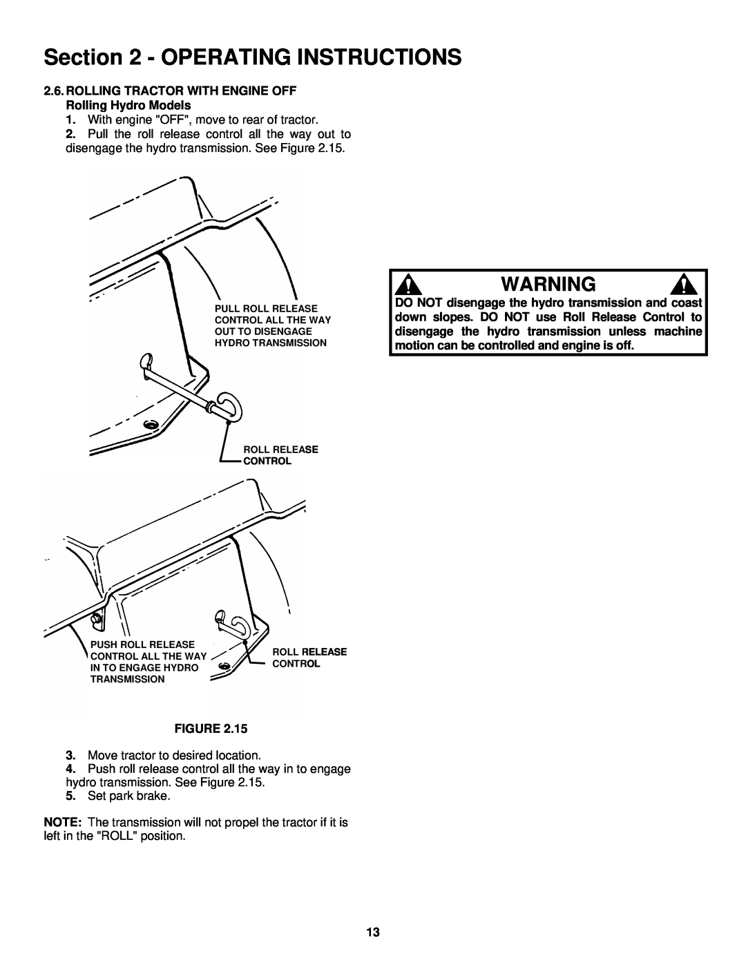 Snapper ELT180H33IBV important safety instructions Operating Instructions 