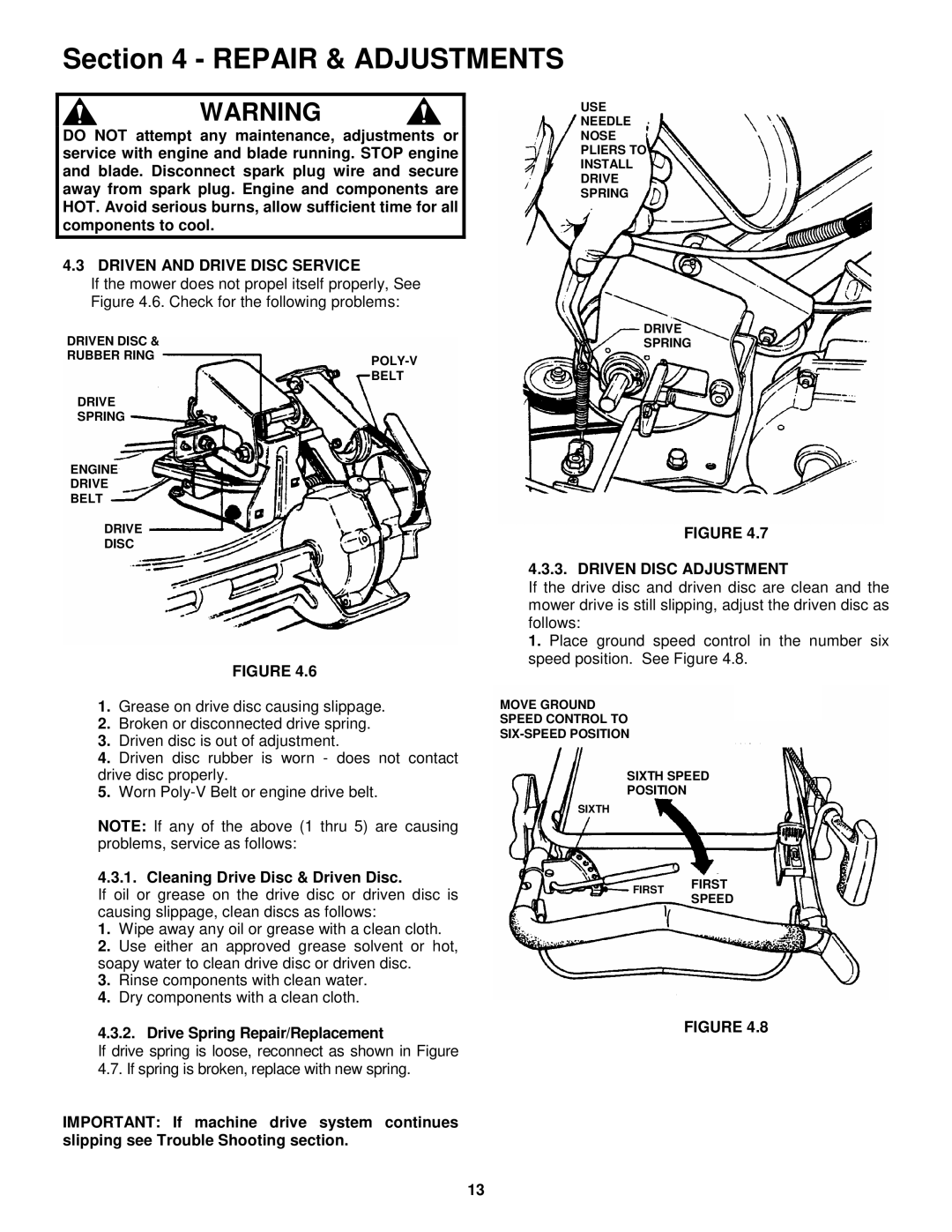 Snapper EP2167517BV Driven and Drive Disc Service, Driven Disc Adjustment, Cleaning Drive Disc & Driven Disc 