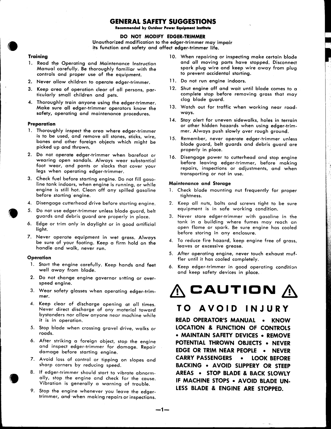 Snapper ET302B manual 