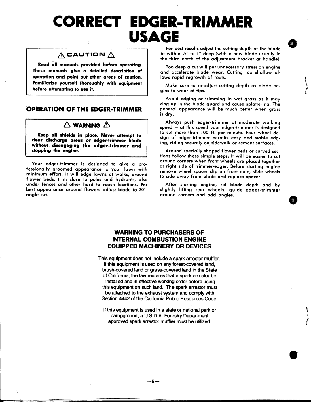 Snapper ET302B manual 