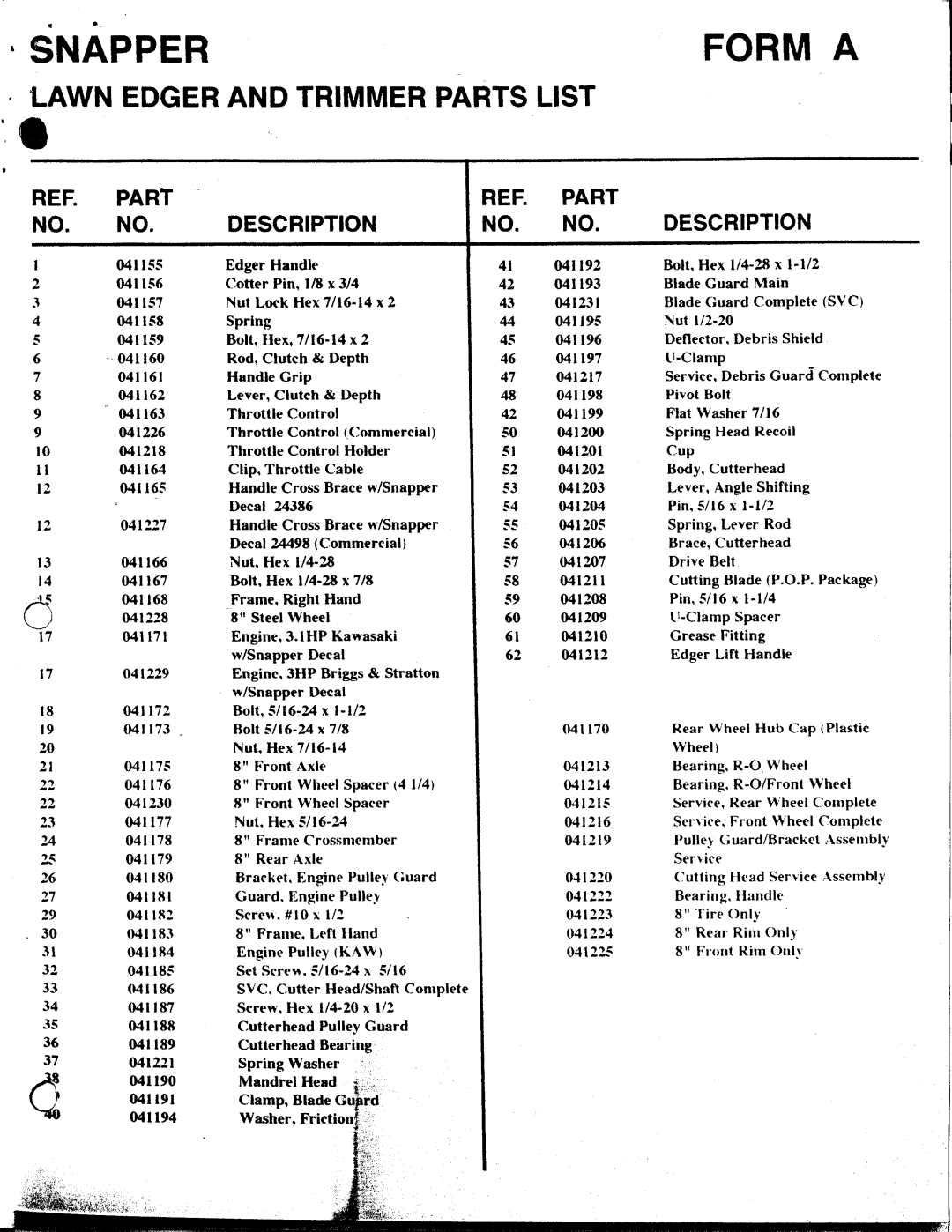 Snapper ETC302K manual 