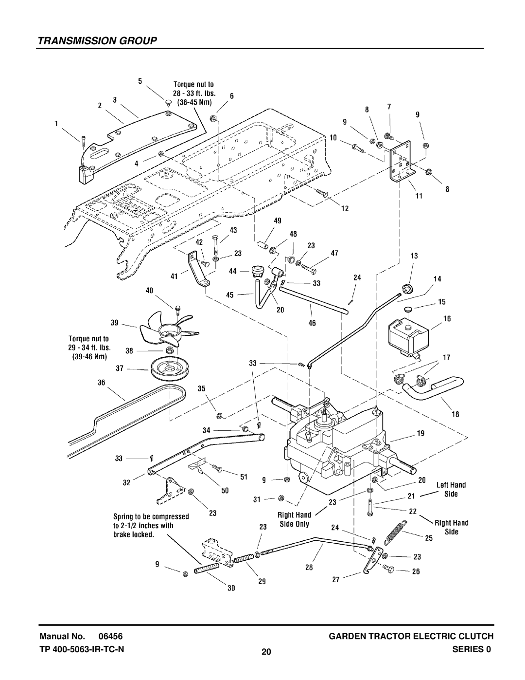 Snapper GT23540 manual Transmission Group 