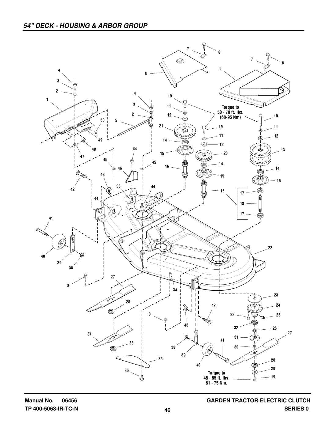 Snapper GT23540 manual Deck Housing & Arbor Group 