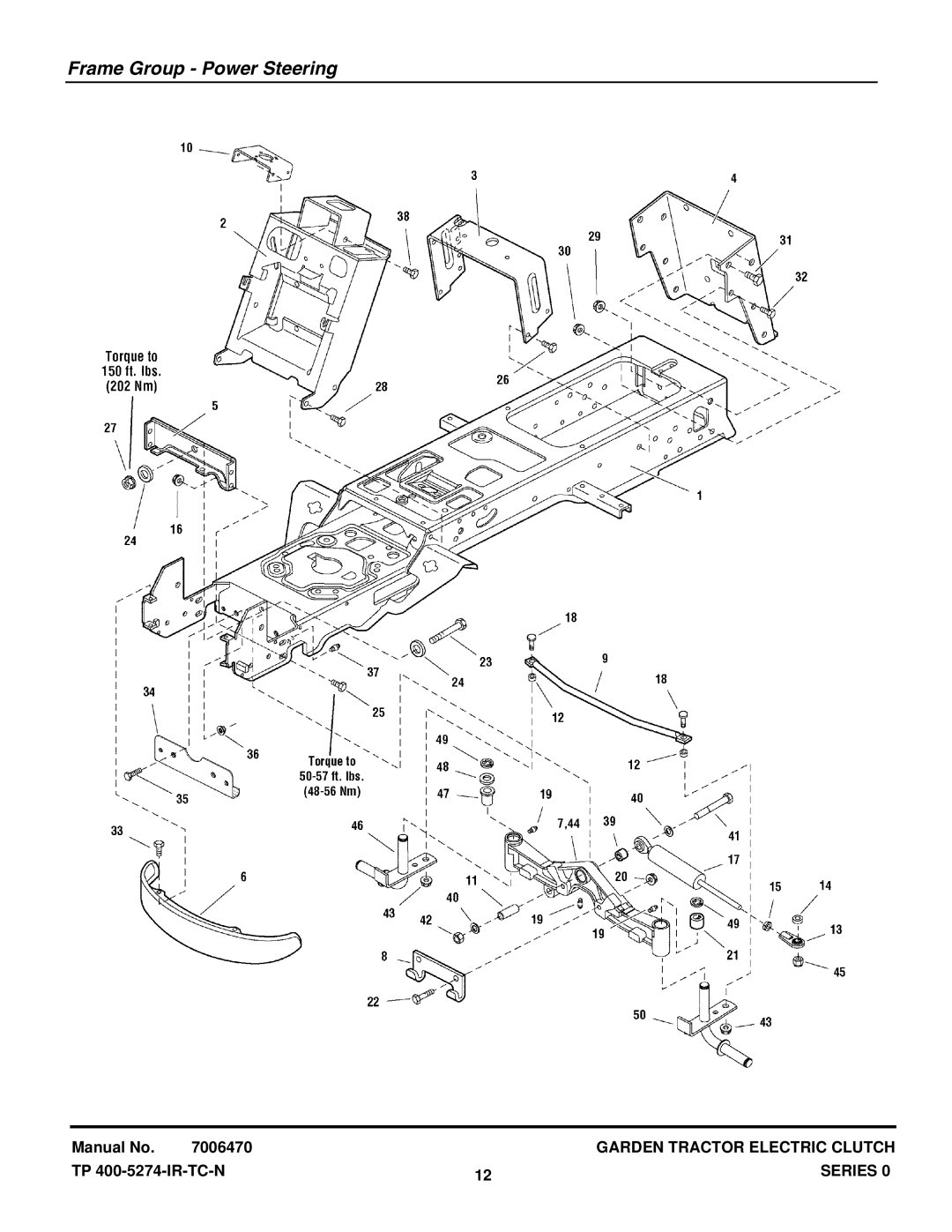 Snapper GT255400 (2690630) manual Frame Group Power Steering 