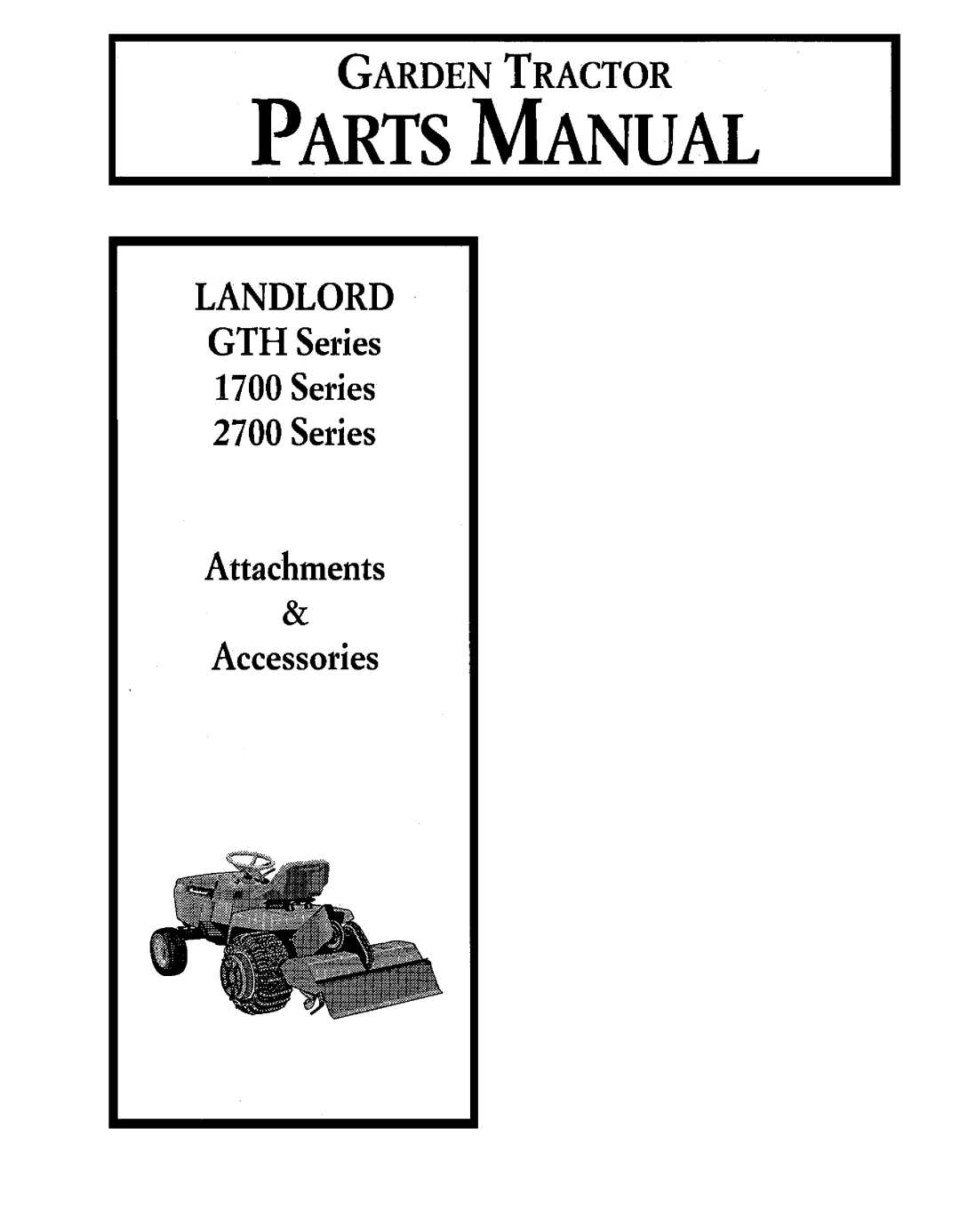 Snapper GTH Series manual 