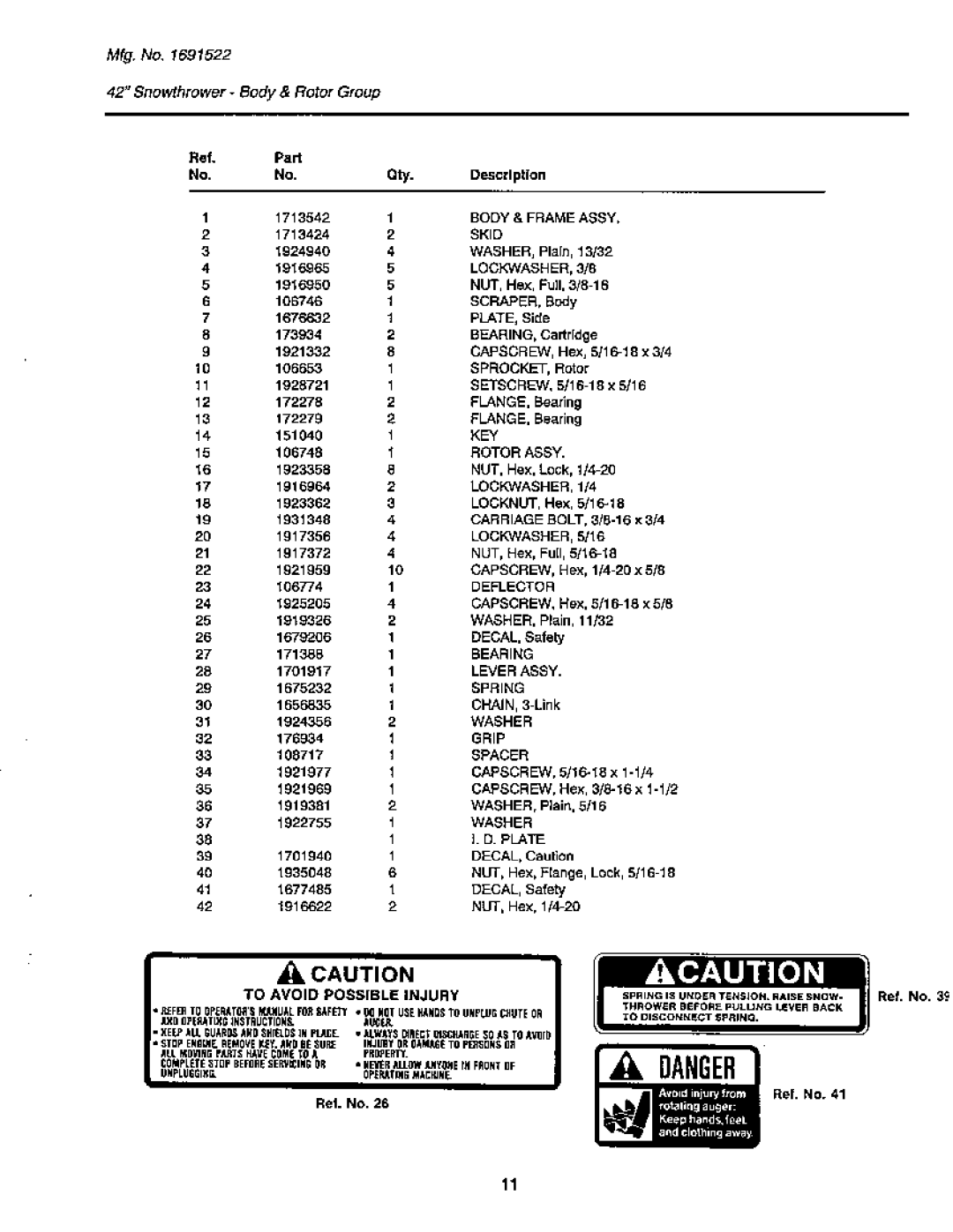 Snapper GTH Series manual 