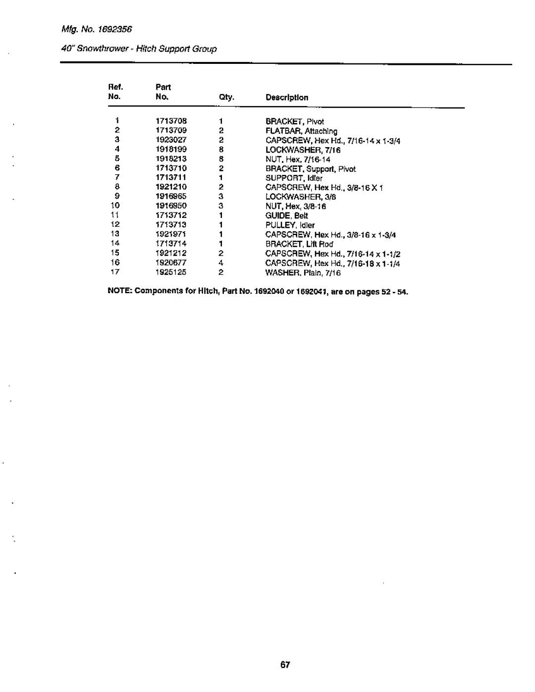 Snapper GTH Series manual 