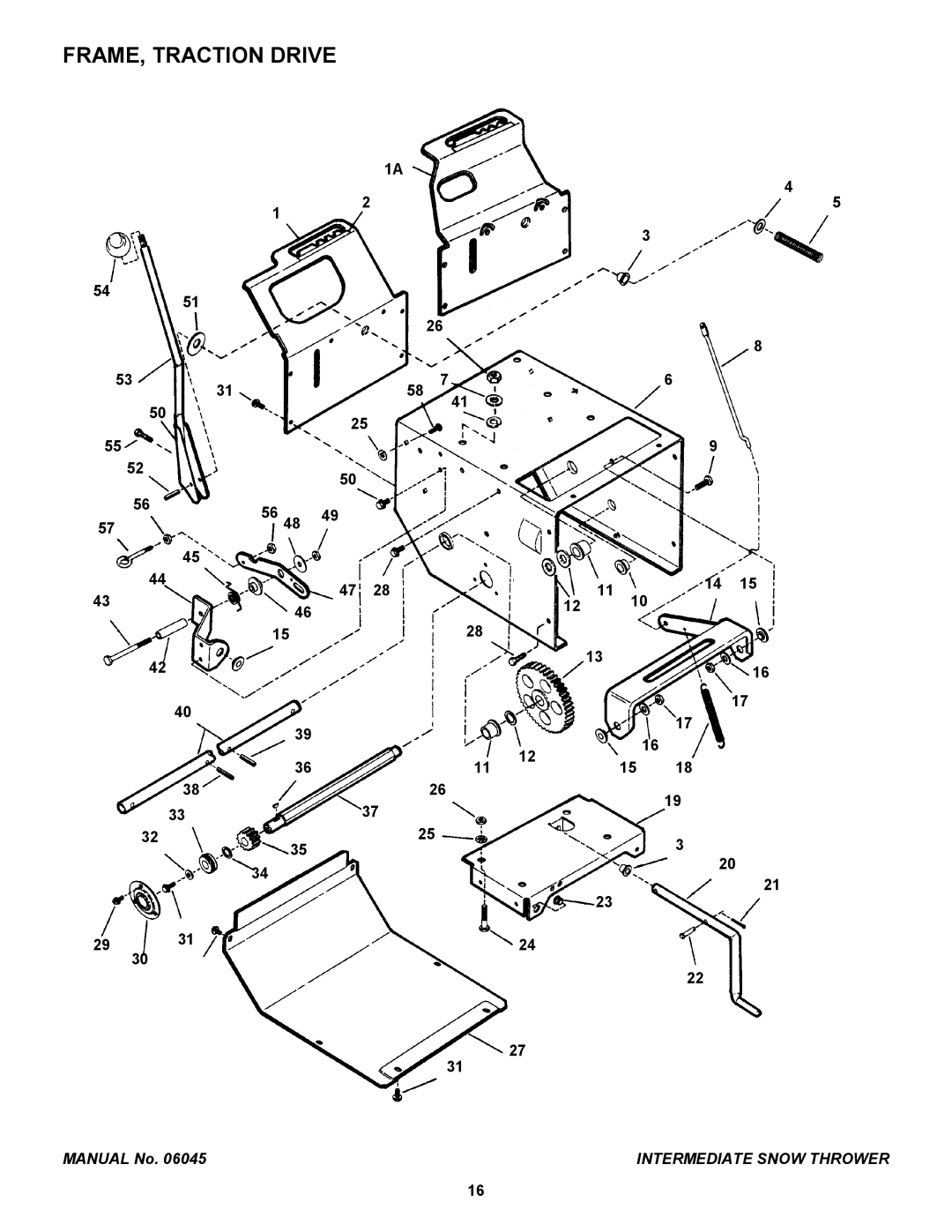 Snapper I6223, I4223, EI55223, EI5223, EI7243 manual FRAME, Traction Drive 