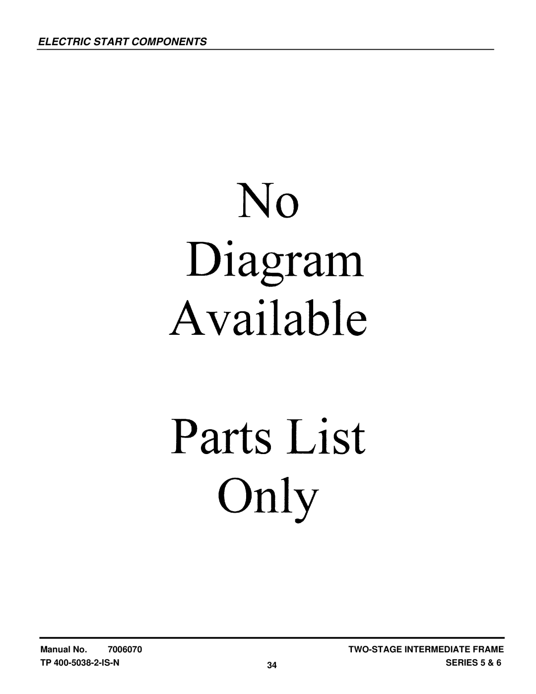 Snapper I75225, EI8245, EI85245, EI75246E, EI5225, I85245E75225, I8245E manual Electric Start Components 