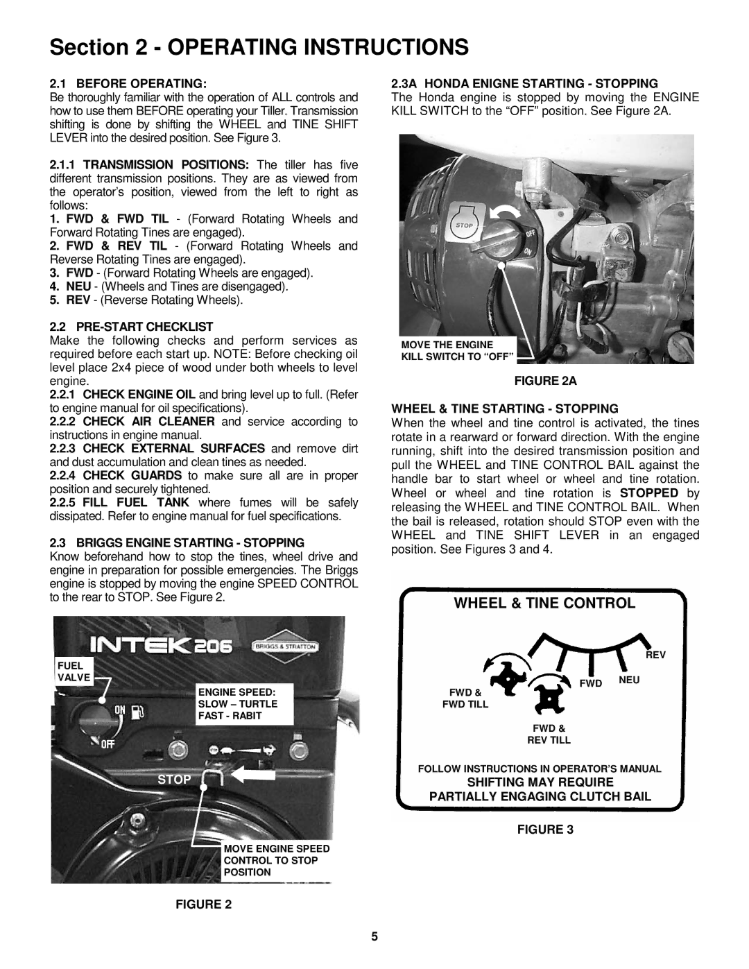 Snapper ICFR7005BV, CICFR5505HV important safety instructions Wheel & Tine Control 