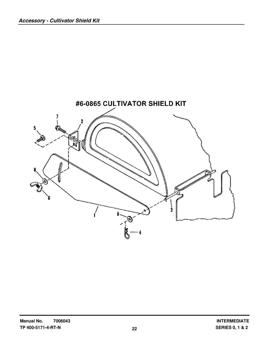 Snapper IR4002T, IR4000B, IR4001B, IR4002B, IR5002B manual Accessory Cultivator Shield Kit 