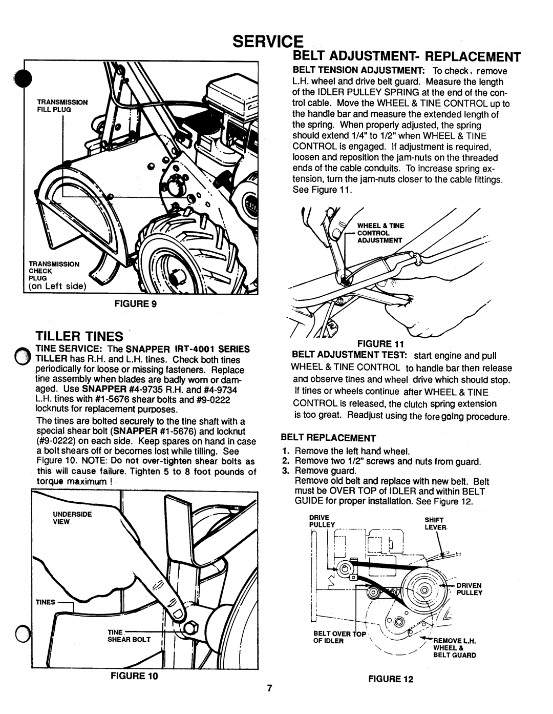 Snapper IRT4 Series 1 manual 