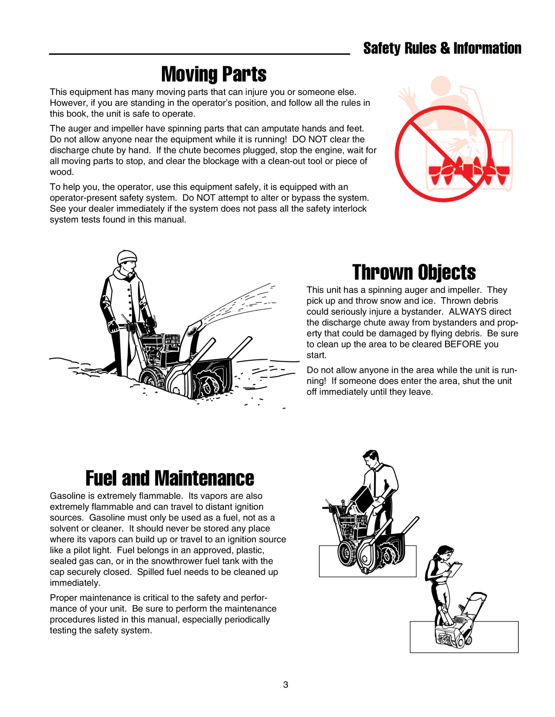 Snapper L1428EX, L11226EX, L1530EX, L1632E, L1226EX, 1632EX manual Moving Parts, Safety Rules & Information 