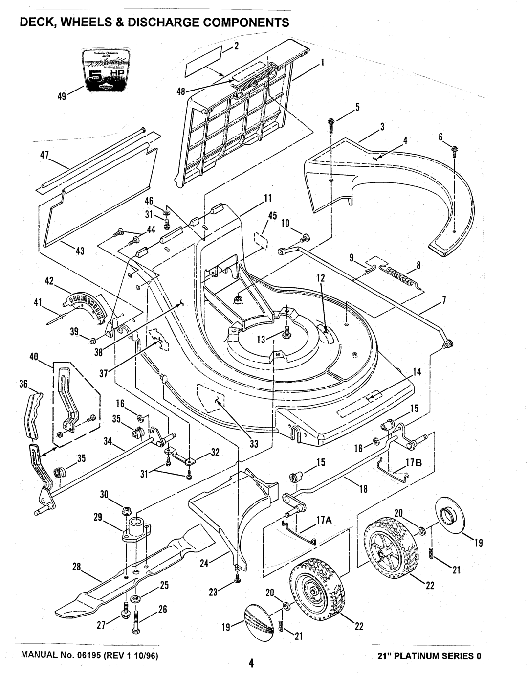 Snapper L21550, L21500 manual 