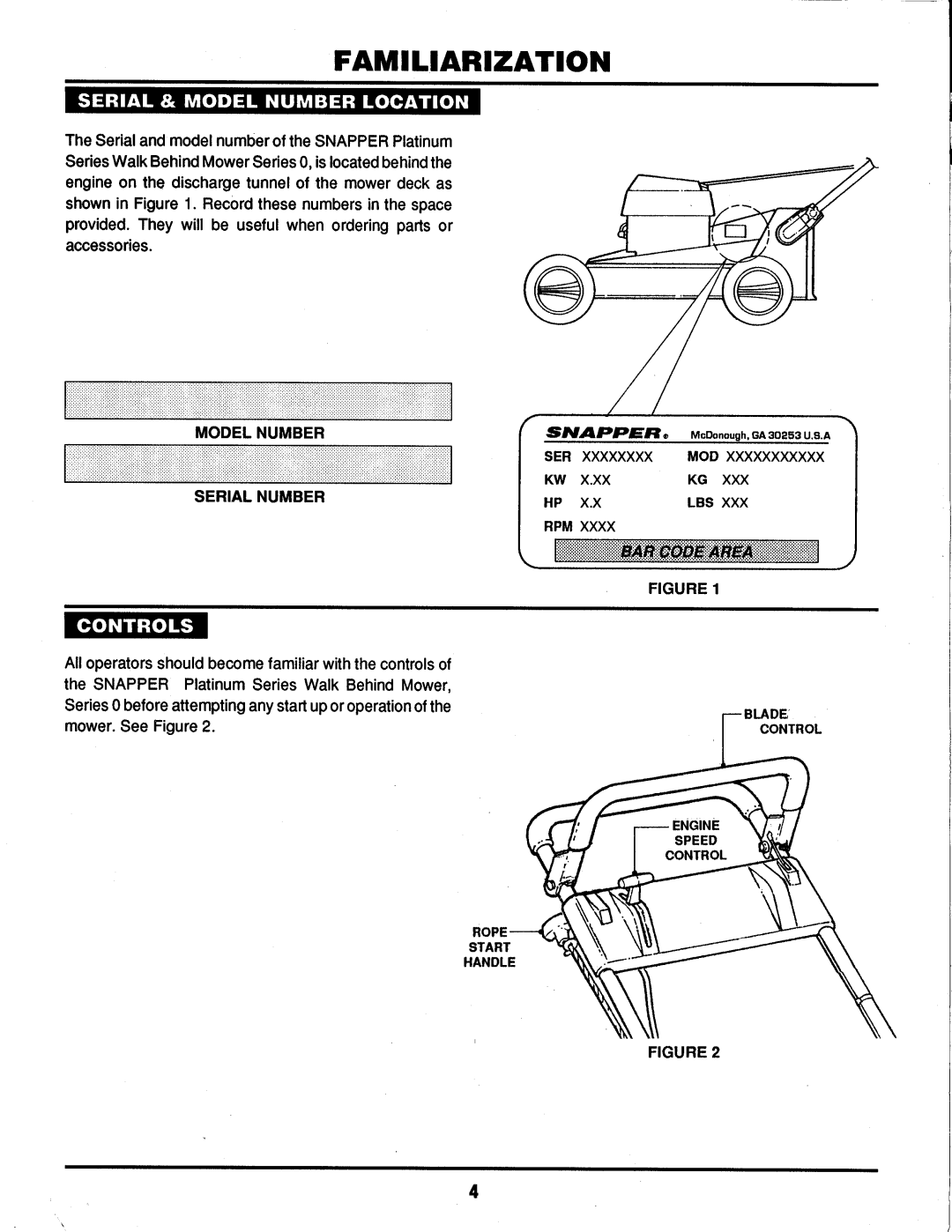 Snapper L21600 manual 