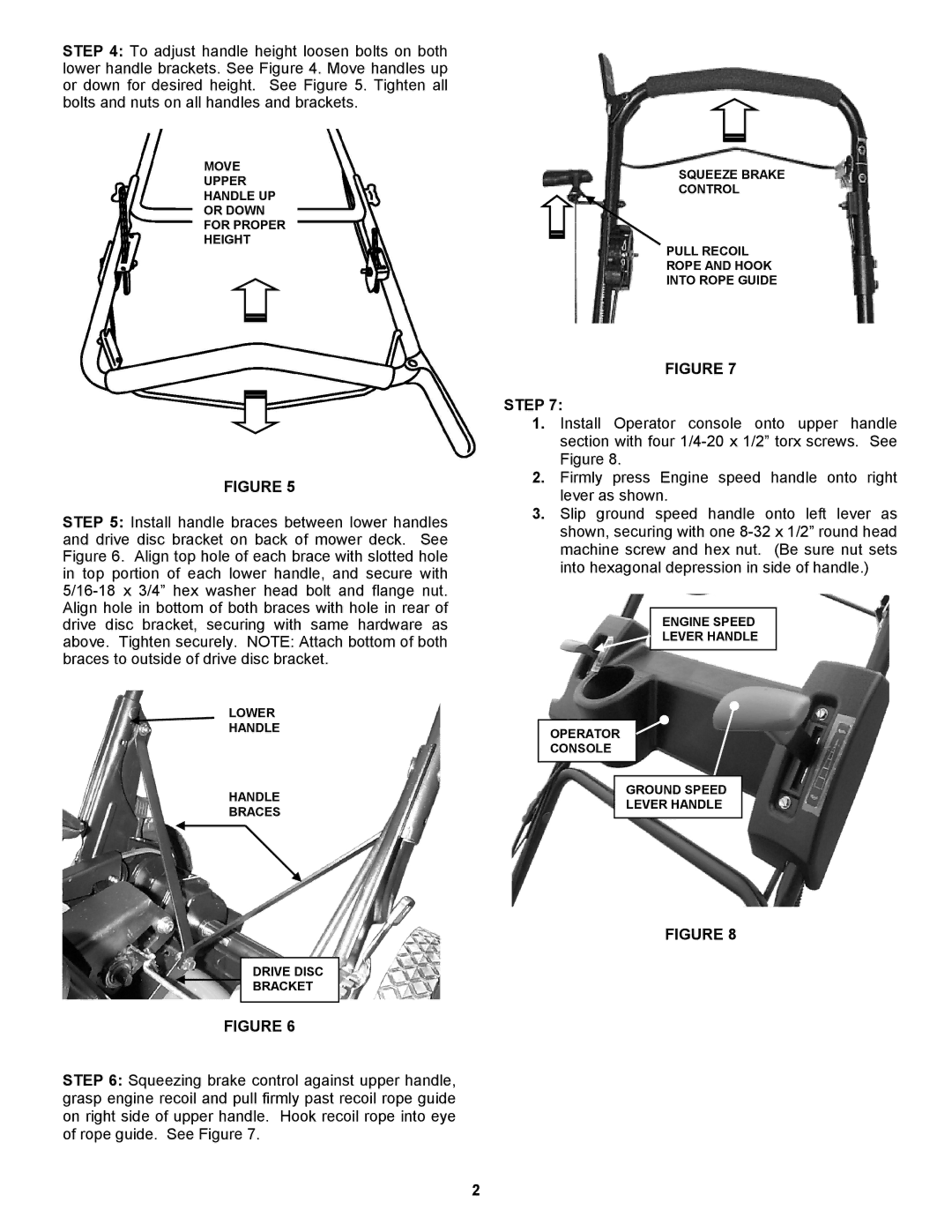 Snapper Lawn Mower manual Step 