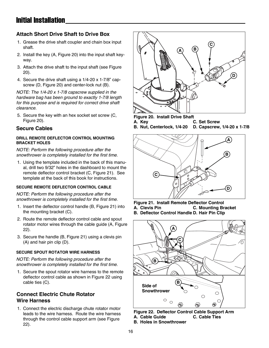 Snapper Legacy XL 2900 Attach Short Drive Shaft to Drive Box, Secure Cables, Connect Electric Chute Rotator Wire Harness 