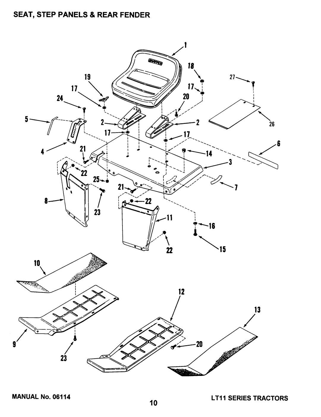 Snapper LT11 SERIES 0.1, LT11 Series 1 manual 