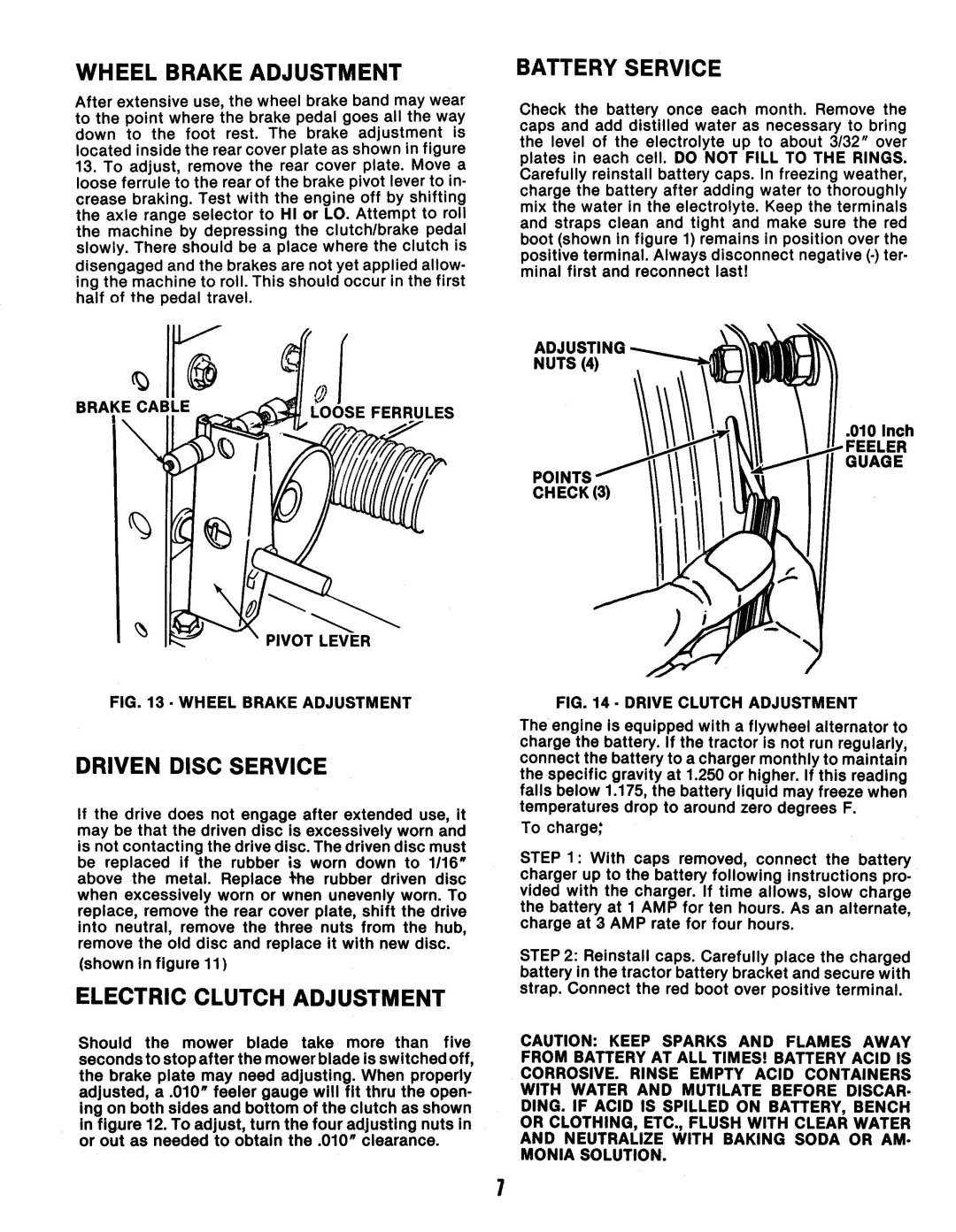 Snapper LT11 manual 