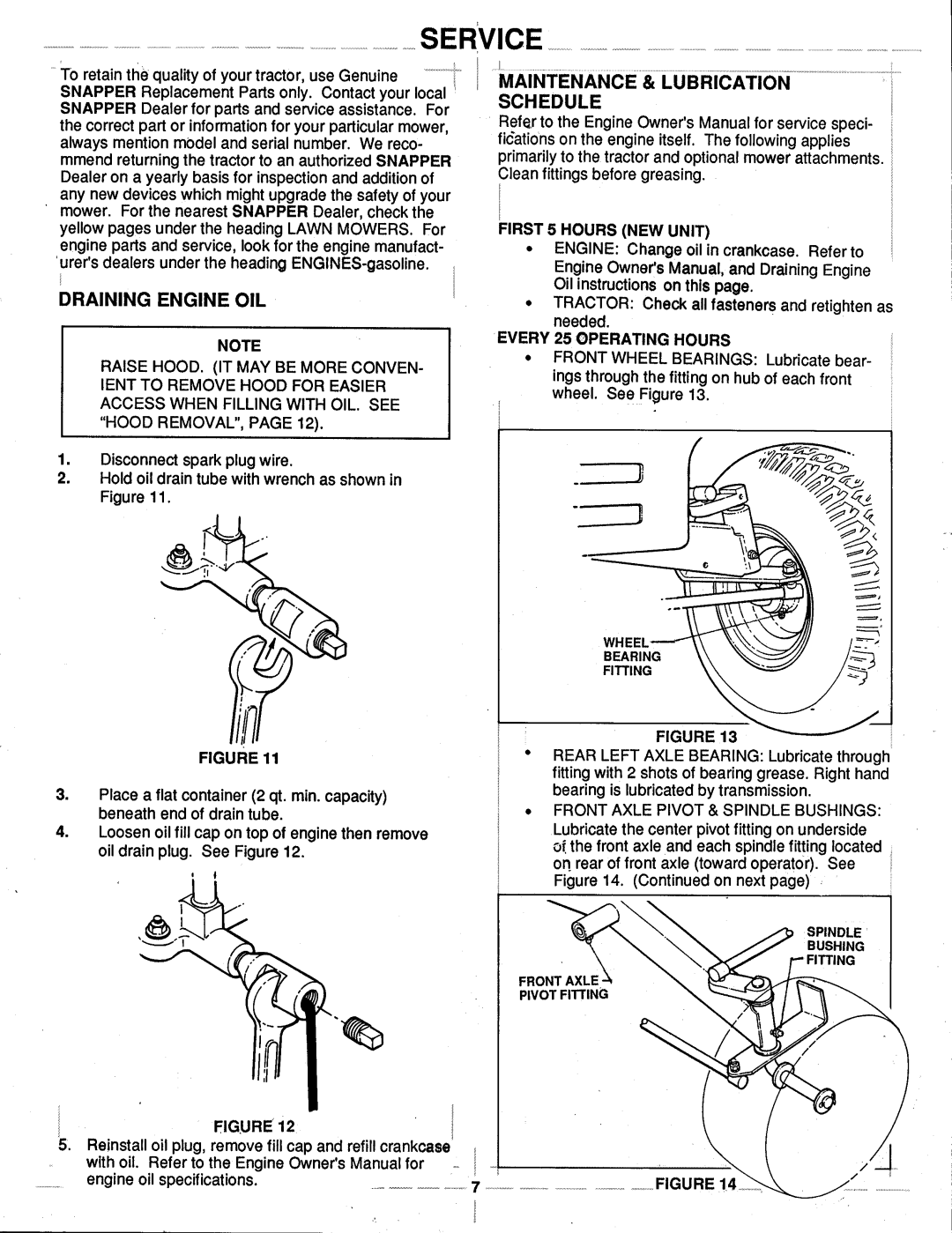 Snapper LT115D114B manual 