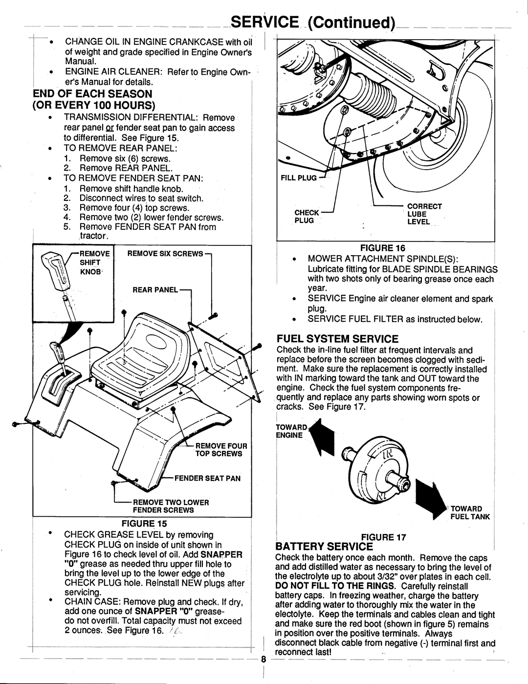 Snapper LT115D114B manual 