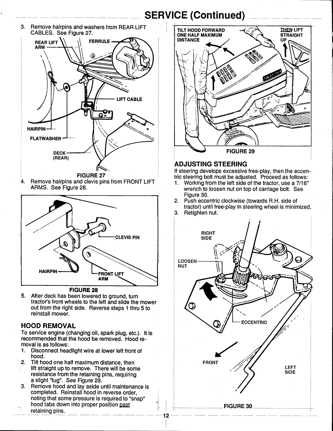 Snapper LT115D331B Series manual 