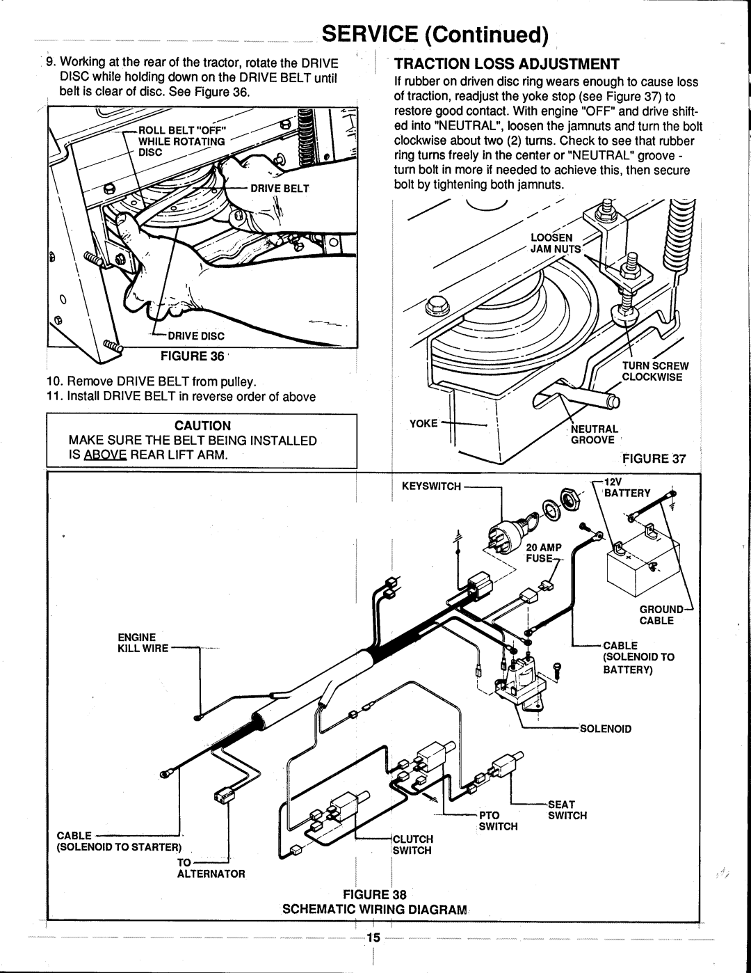 Snapper LT115D331B Series manual 