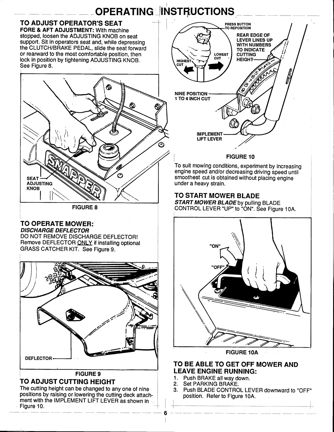 Snapper LT115D331B Series manual 