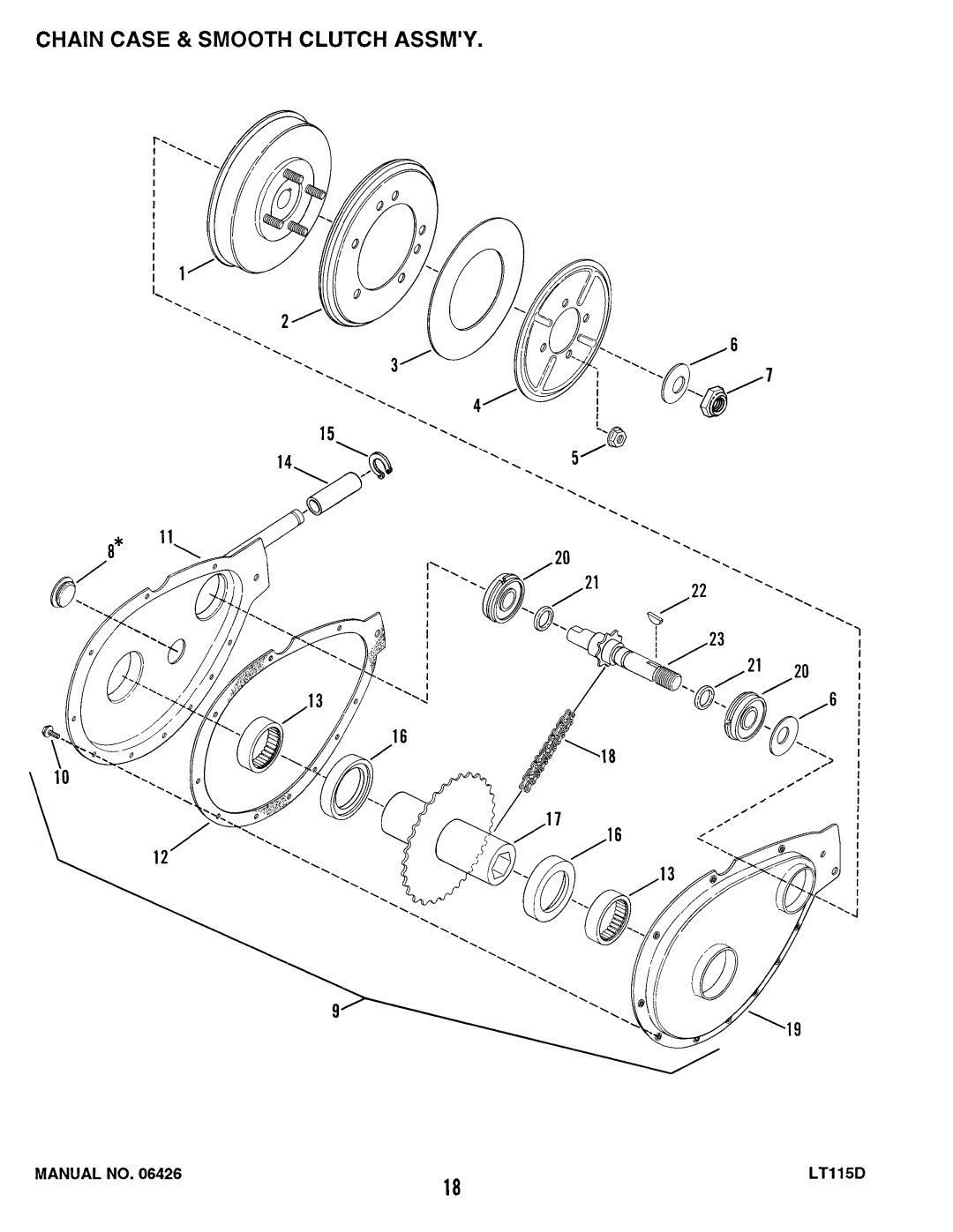 Snapper LT115D411B, ELT115D331B, RLT115D331B manual 