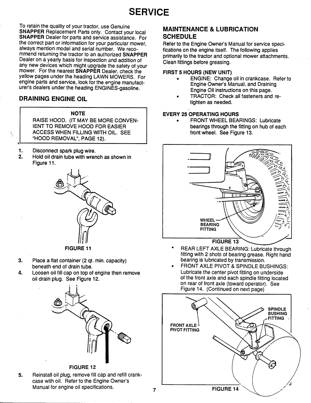 Snapper LT120D331B manual 