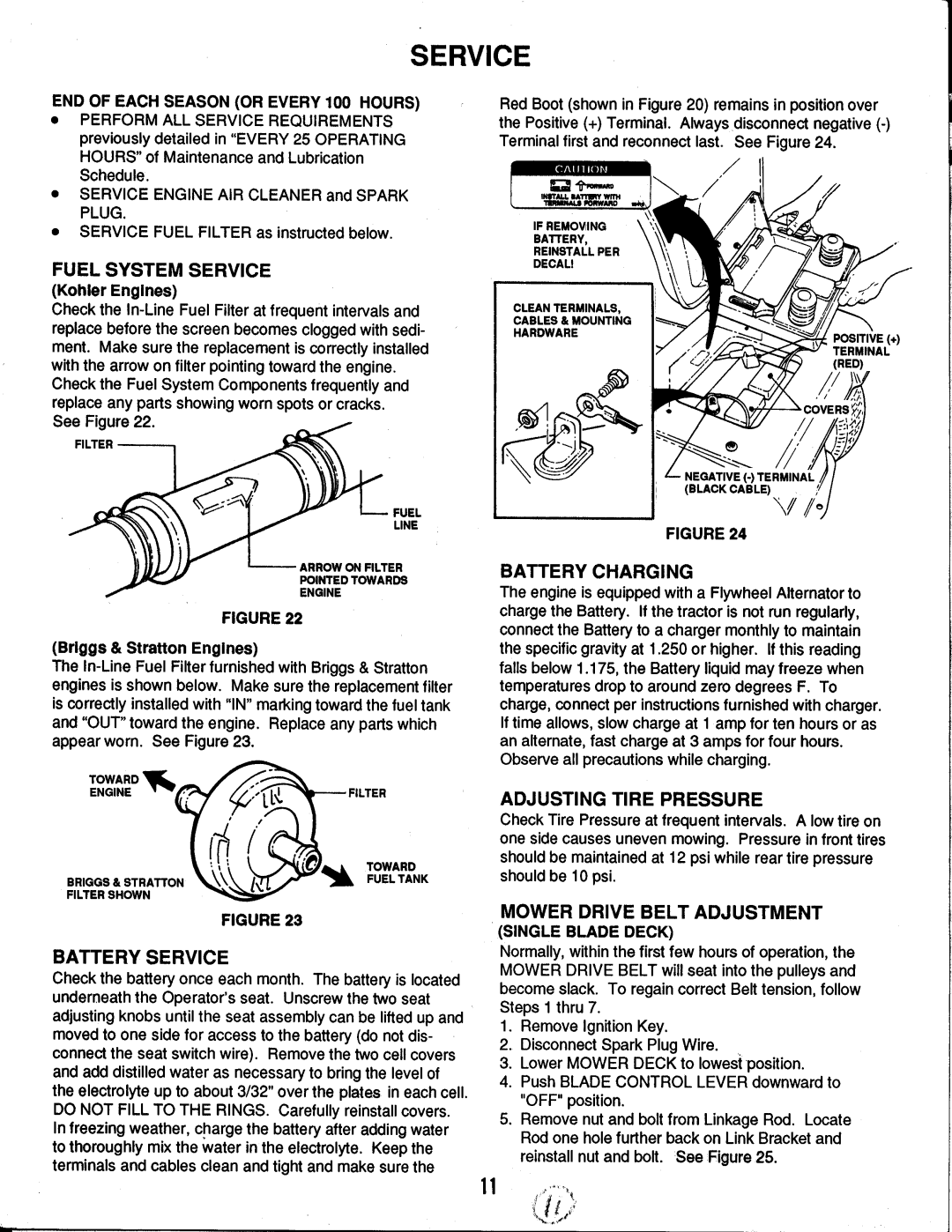 Snapper LT150G42AKV Series A, LT120G30AB, LT125G38AB manual 