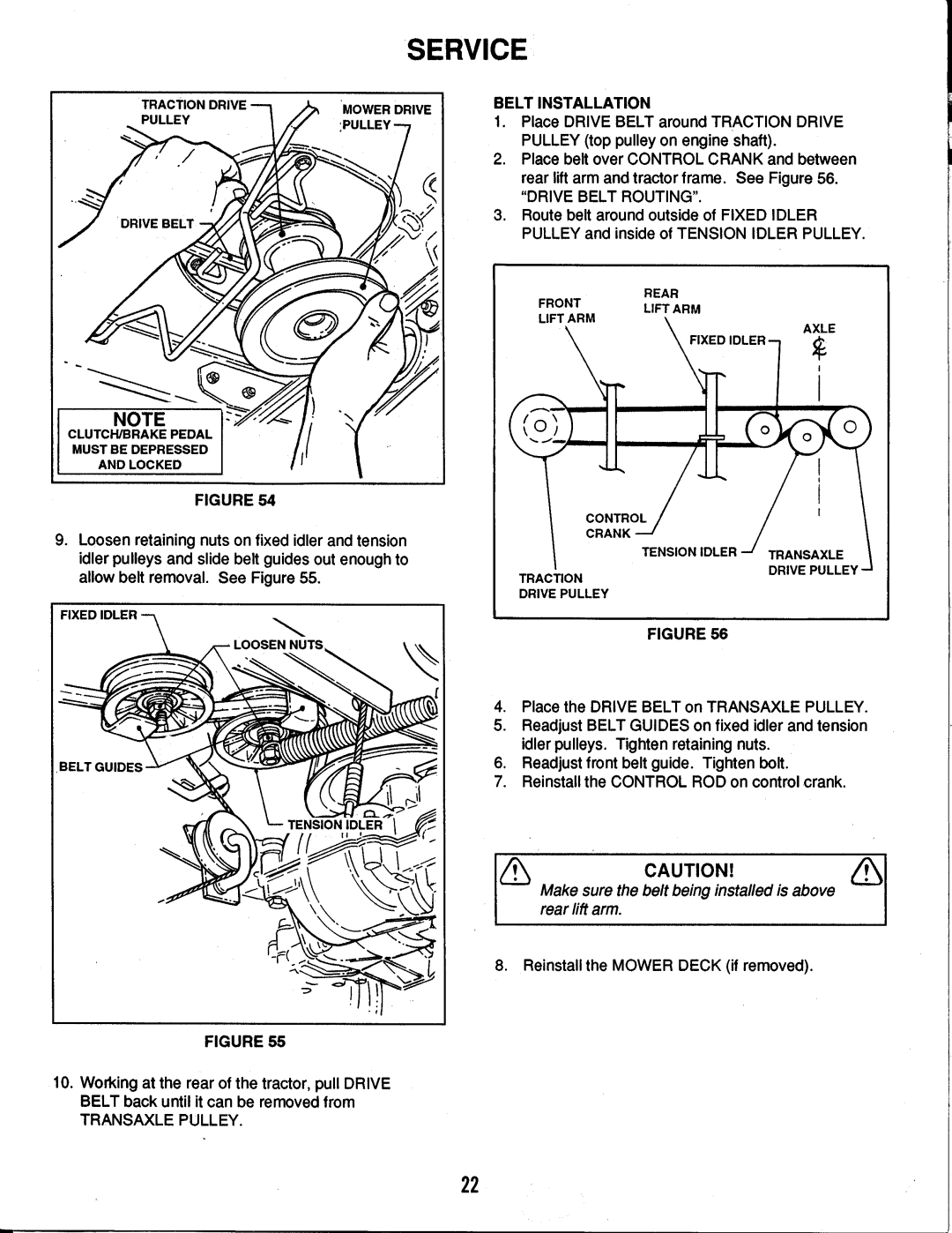 Snapper LT125G38AB, LT120G30AB, LT150G42AKV Series A manual 