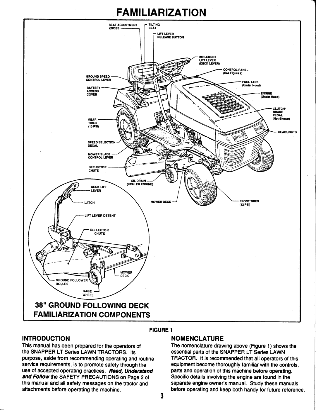 Snapper LT120G30AB, LT125G38AB, LT150G42AKV Series A manual 