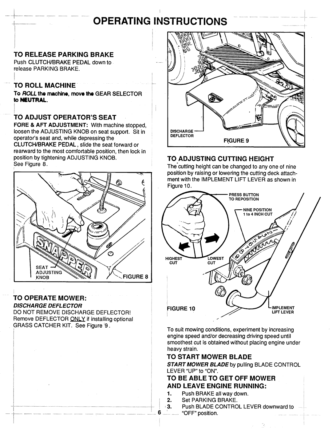 Snapper LT125G331KV Series 1 manual 