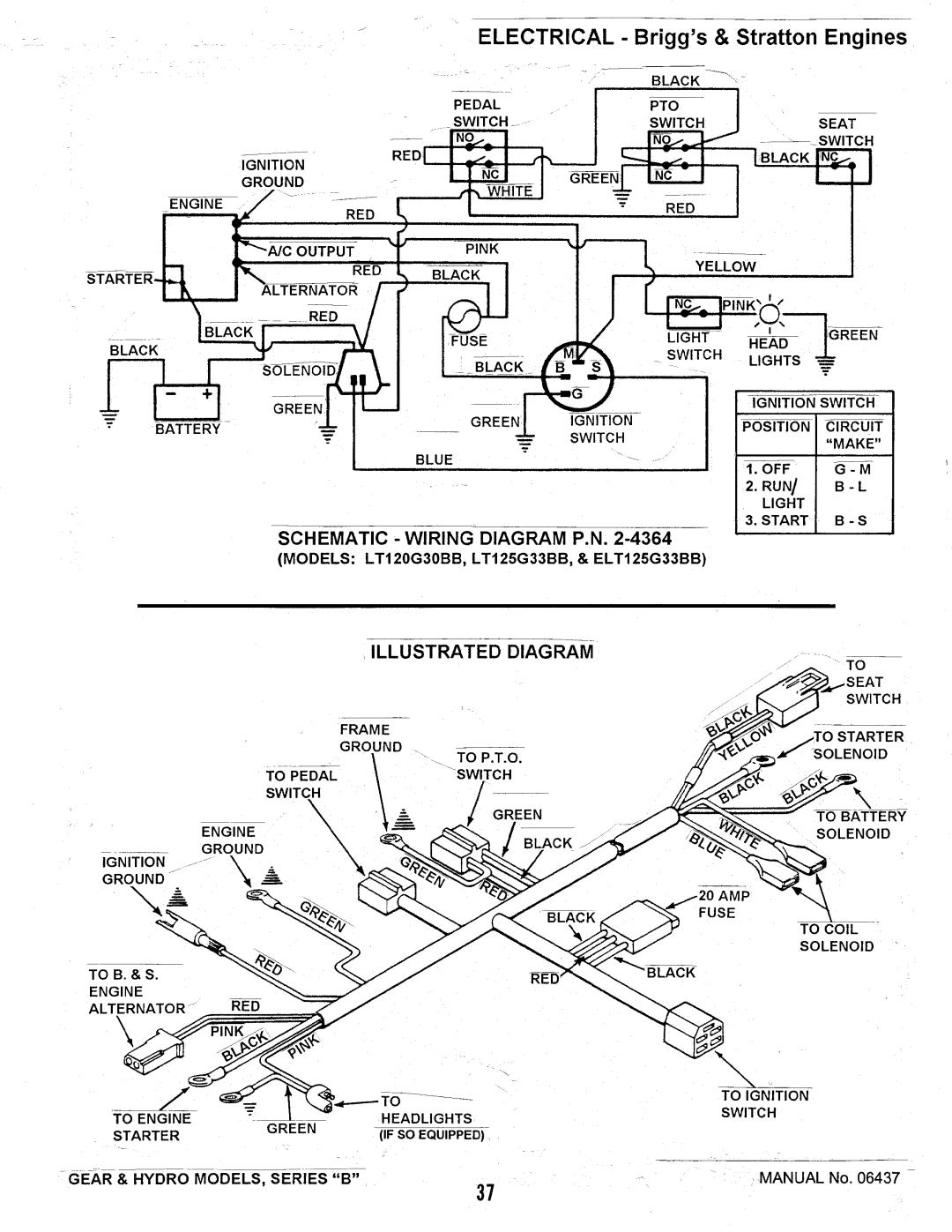 Snapper LT155H42BBV, LT120G30BB, ELT125G33BB, ELT140H33BBV, LT150H38BBV, LT140H38BBV manual 