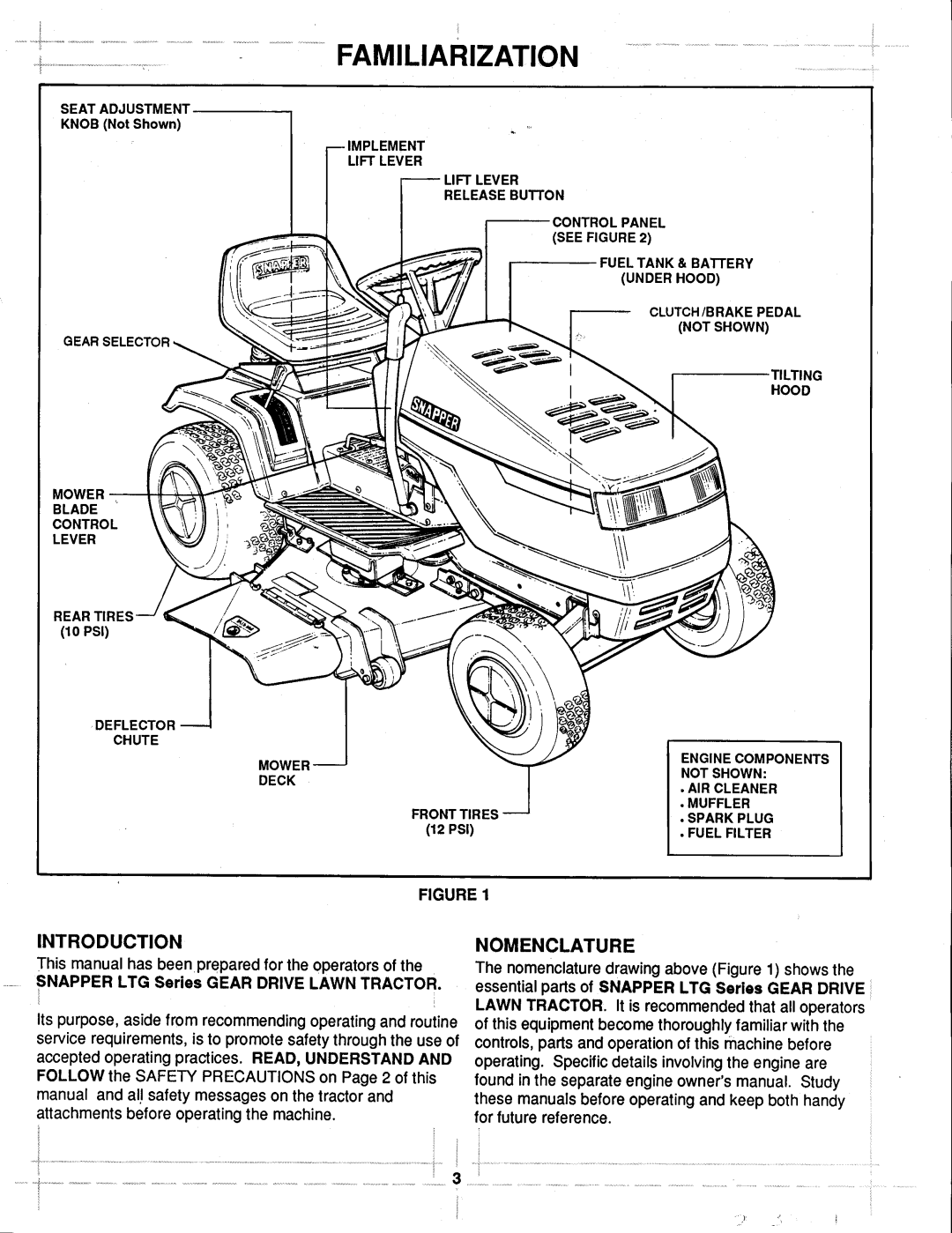 Snapper LT125G41KV Series 1 manual 