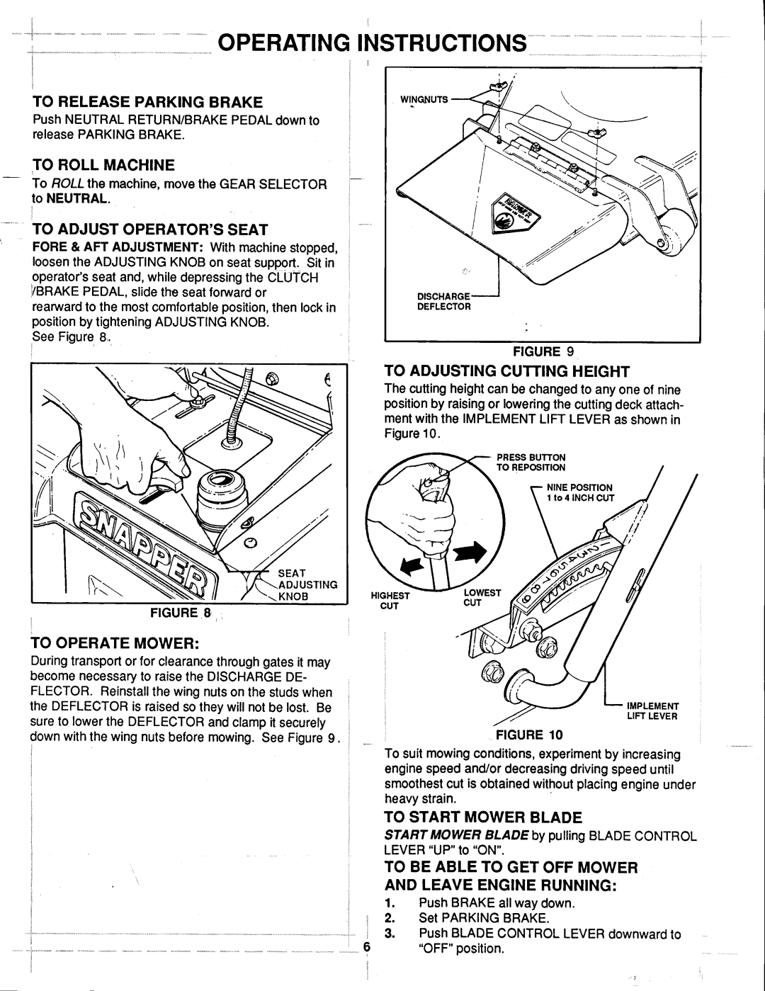 Snapper LT125G41KV Series 1 manual 