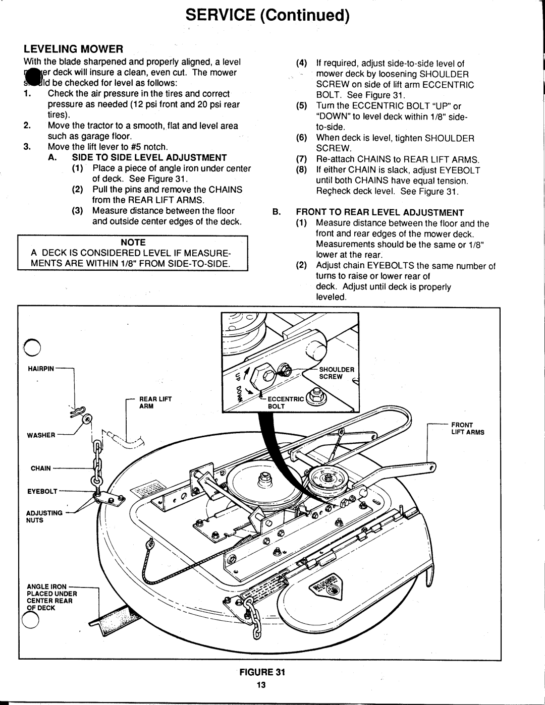 Snapper LT12D 33 manual 