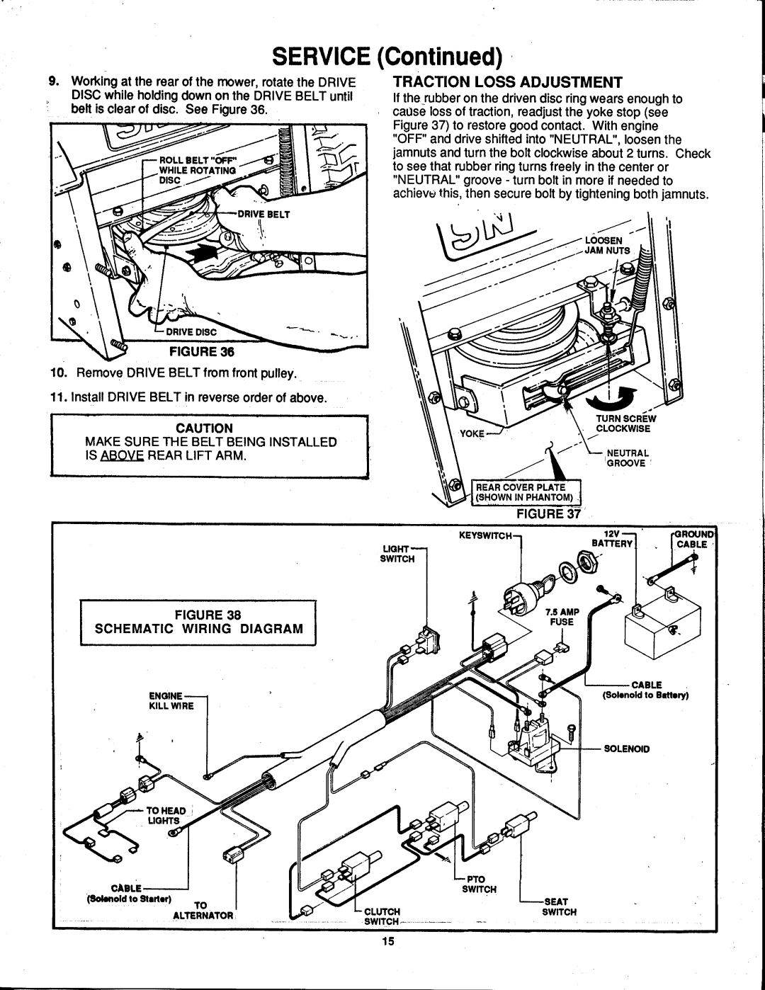 Snapper LT12D 33 manual 