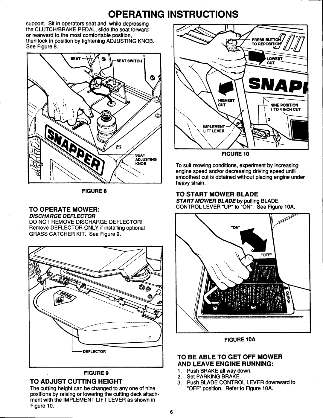 Snapper LT12D 33 manual 