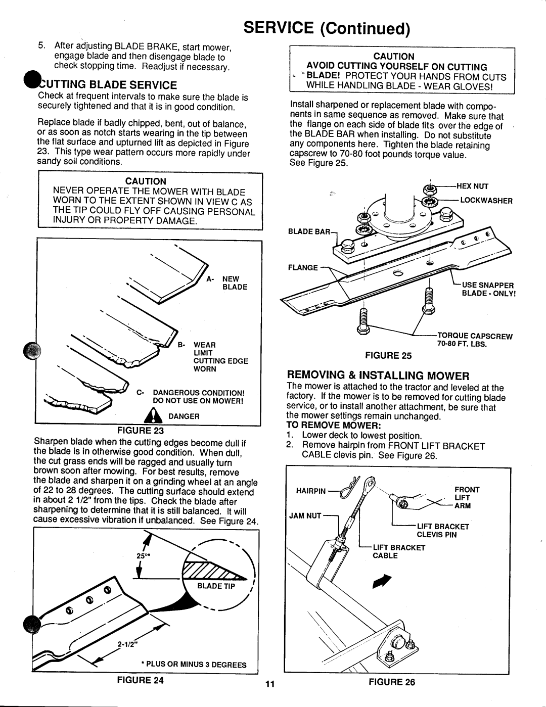 Snapper LT12D331B, LT12D331TV manual 