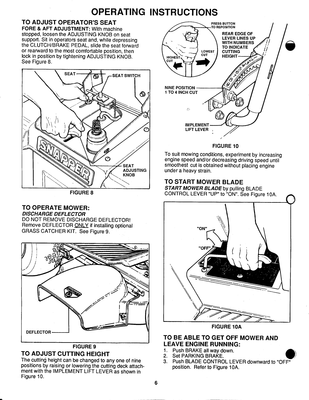 Snapper LT12D331TV, LT12D331B manual 