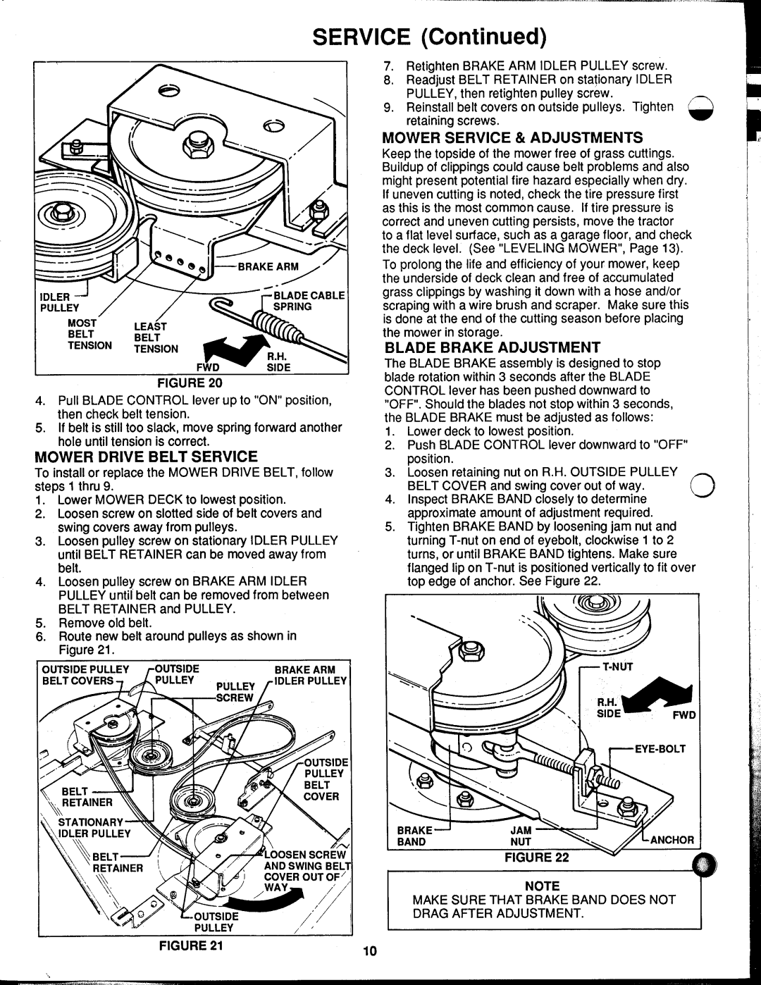 Snapper LT12D411TV, LT12D411B manual 